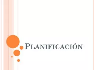 planificaci n