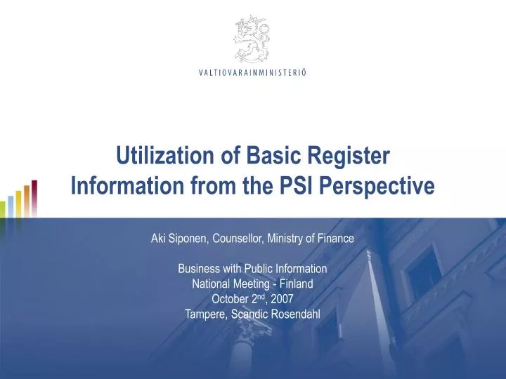 utilization of basic register information from the psi perspective