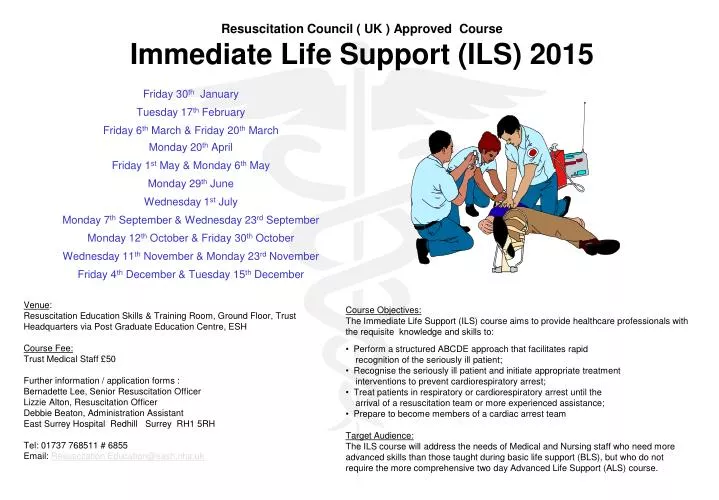 resuscitation council uk approved course immediate life support ils 2015