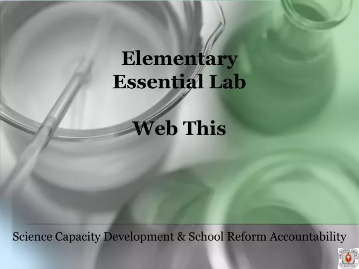elementary essential lab web this