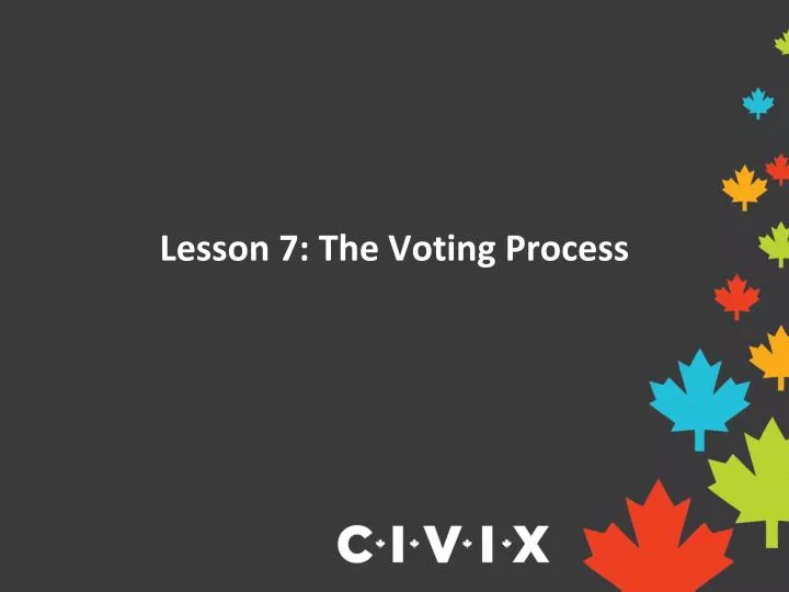 lesson 7 the voting process