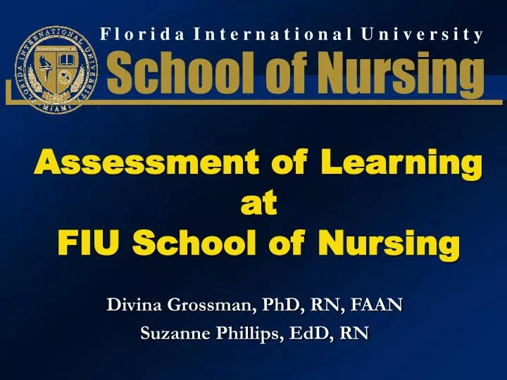 assessment of learning at fiu school of nursing
