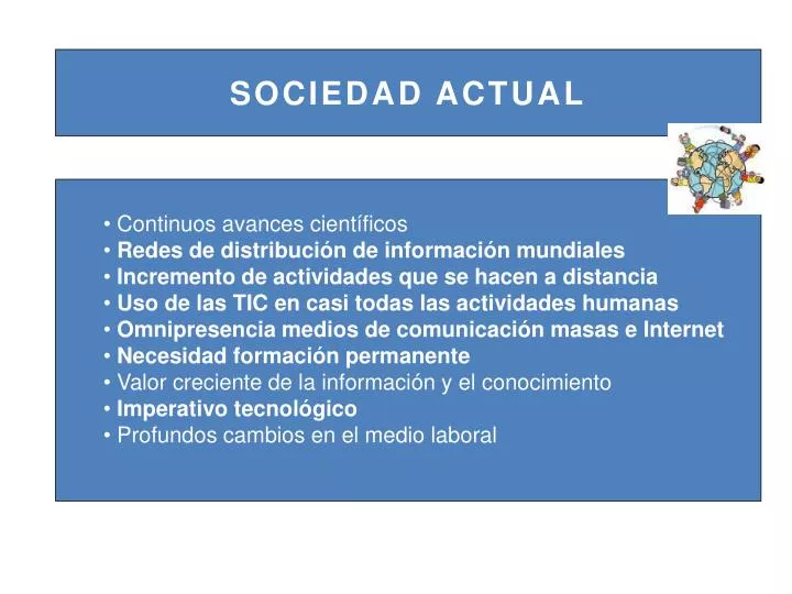 sociedad actual