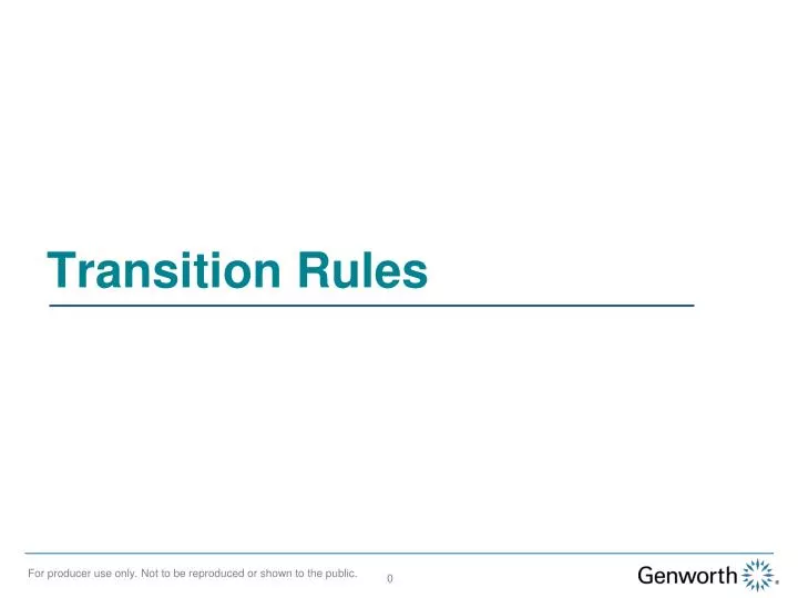 transition rules