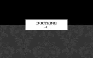 Doctrine