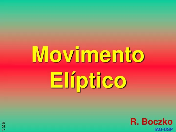 movimento el ptico