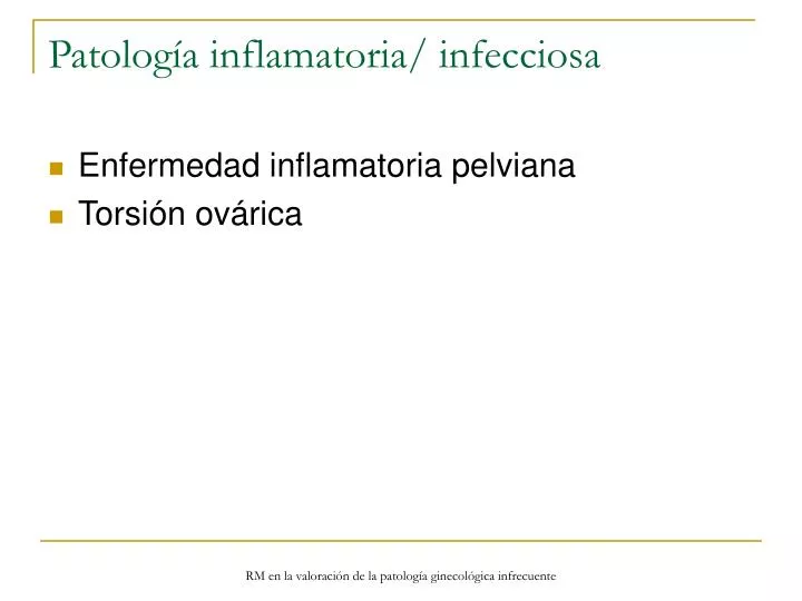 patolog a inflamatoria infecciosa