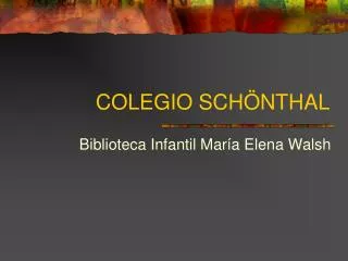 colegio sch nthal