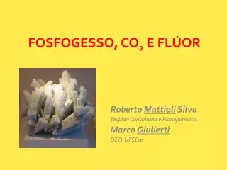 fosfogesso co 2 e fl or