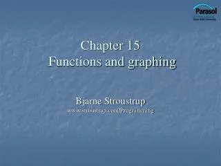 Chapter 15 Functions and graphing