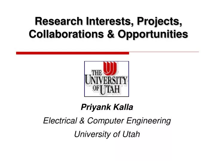 research interests projects collaborations opportunities