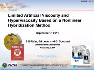 Limited Artificial Viscosity and Hyperviscosity Based on a Nonlinear Hybridization Method
