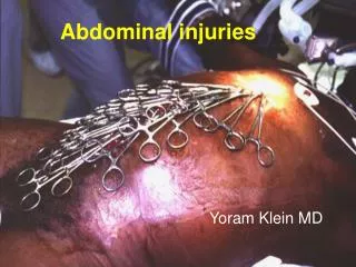 Abdominal injuries