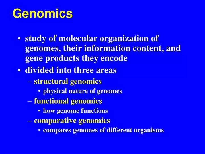 genomics