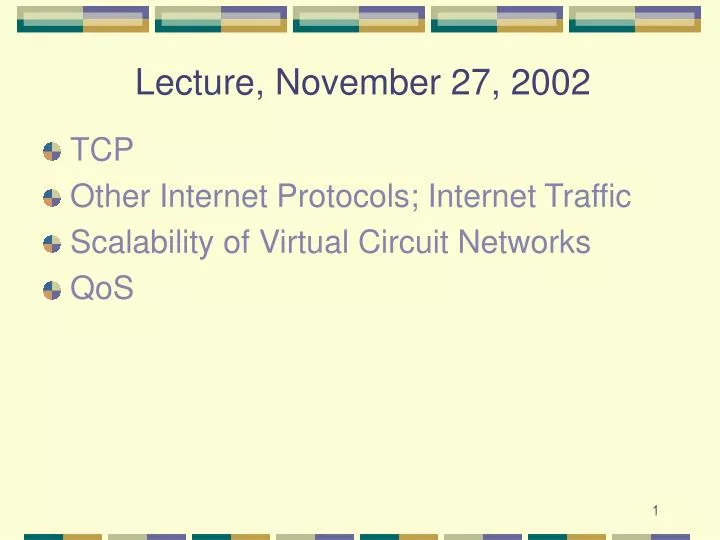 lecture november 27 2002