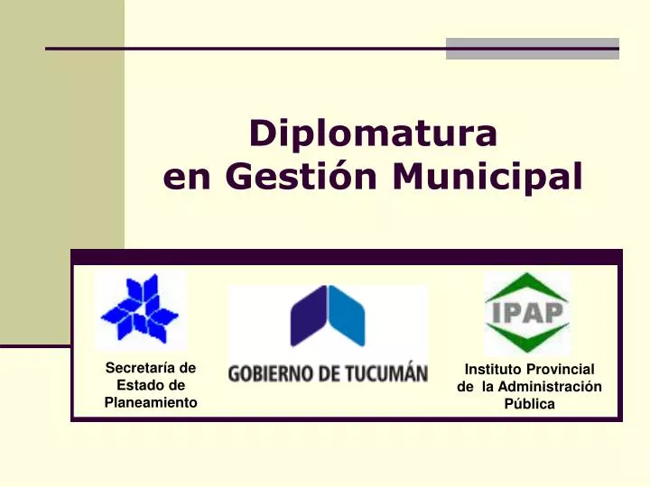 diplomatura en gesti n municipal