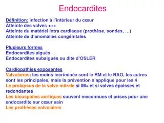endocardites