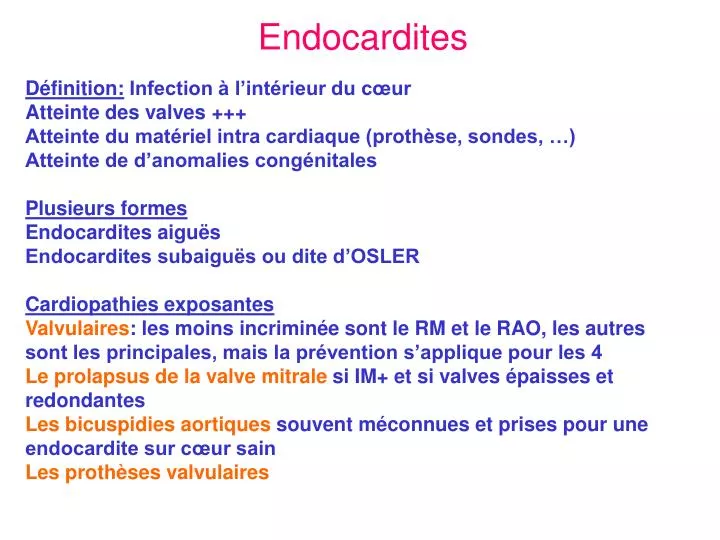 endocardites