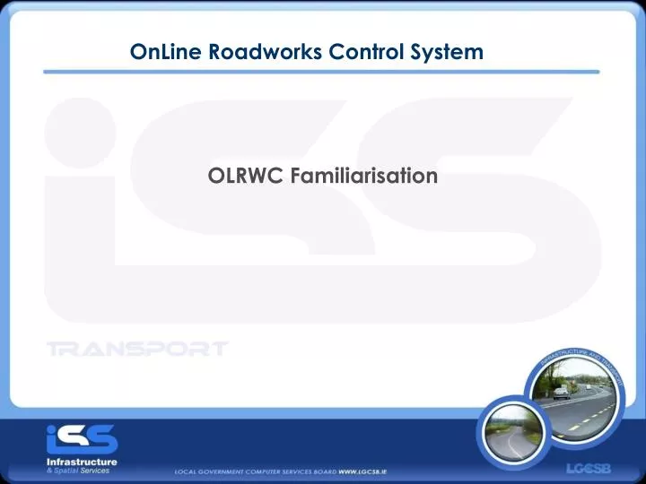 online roadworks control system