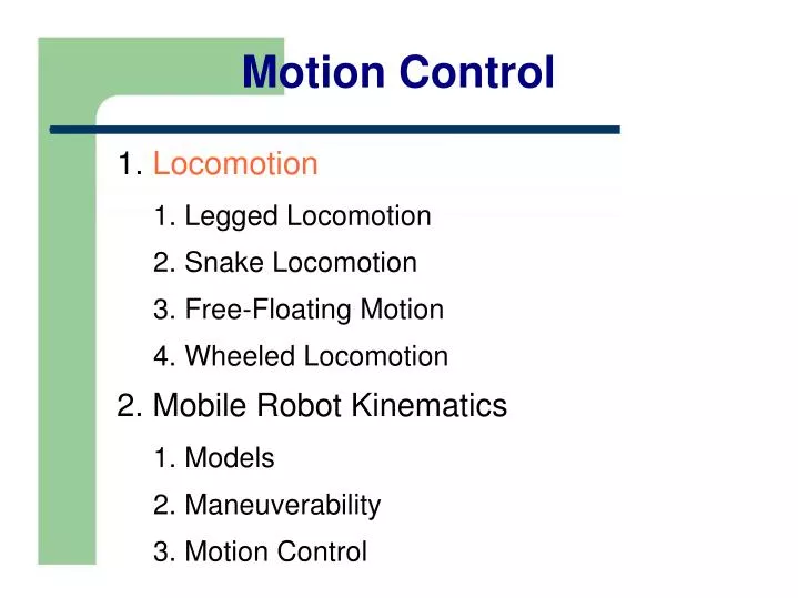 motion control