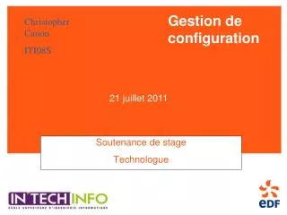 soutenance de stage technologue