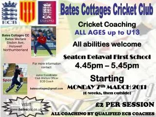 Bates Cottages Cricket Club