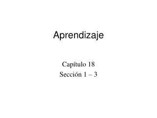 aprendi zaje