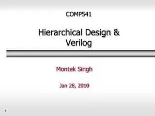 COMP541 Hierarchical Design &amp; Verilog