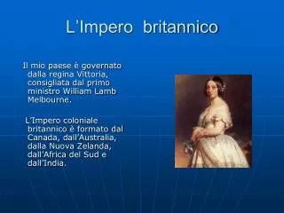 l impero britannico