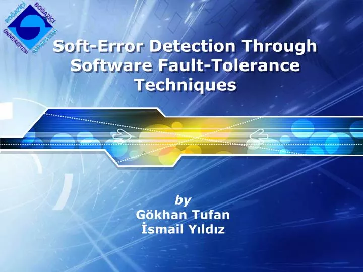 soft error detection through software fault tolerance techniques