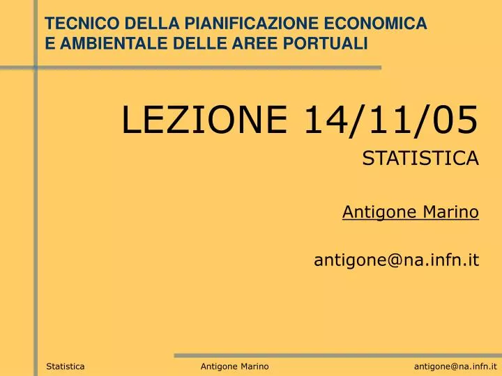 tecnico della pianificazione economica e ambientale delle aree portuali