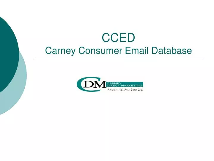 cced carney consumer email database