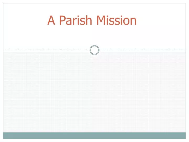 a parish mission