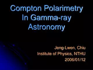 Compton Polarimetry In Gamma-ray Astronomy