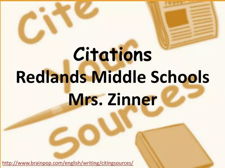 citations redlands middle schools mrs zinner