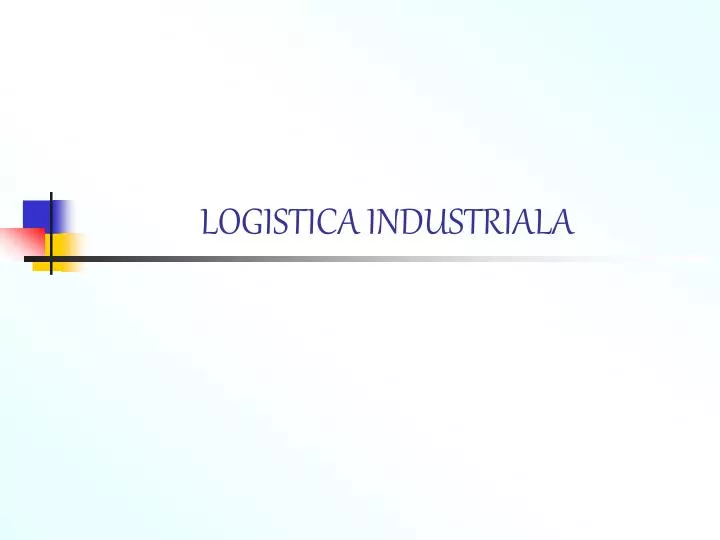 logistica industrial a