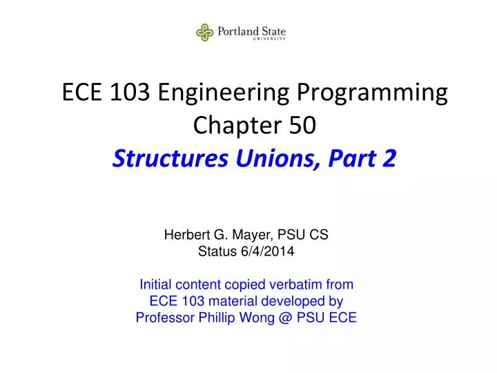 ece 103 engineering programming chapter 50 structures unions part 2