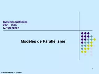 mod les de parall lisme