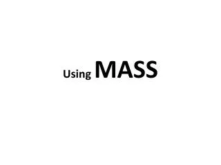 Using MASS