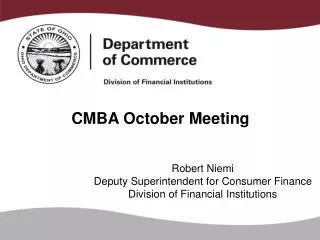 CMBA October Meeting