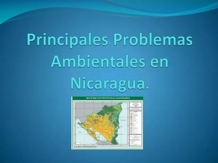 principales problemas ambientales en nicaragua