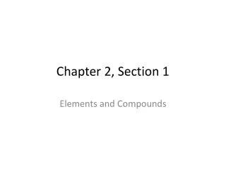 Chapter 2, Section 1