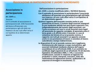 associazione in partecipazione