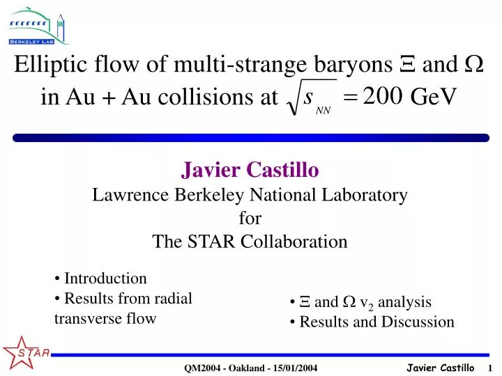 elliptic flow of multi strange baryons and in au au collisions at gev