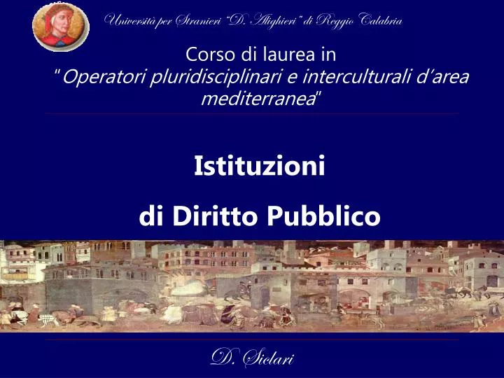 istituzioni di diritto pubblico