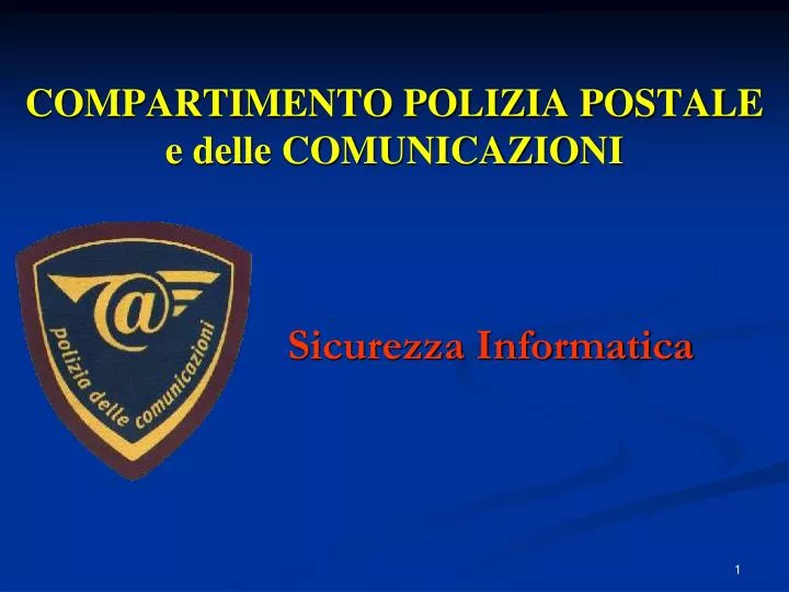 compartimento polizia postale e delle comunicazioni