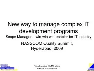NASSCOM Quality Summit, Hyderabad, 2009
