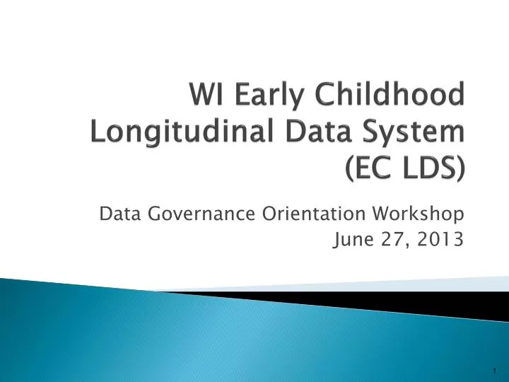 wi early childhood longitudinal data system ec lds