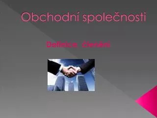obchodn spole nosti