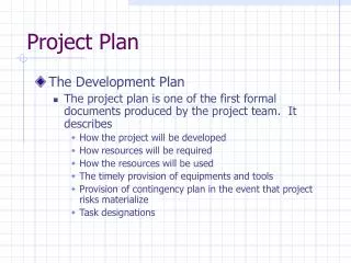 Project Plan